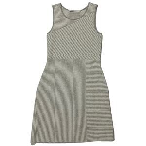 Athleta Chills and Valley Tank Sweater Dress - Gray/White - Small